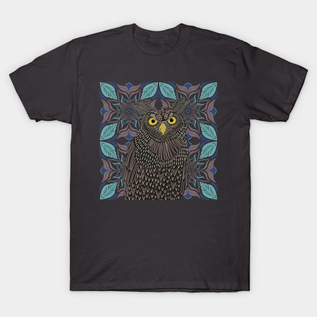 Great Horned Owl | Ornamental | Owl Lovers T-Shirt by Suneldesigns